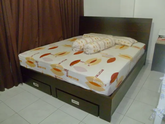 Tempat Tidur Tempat Tidur Minimalis <BR> Model Lengkung Garis Roteran 1 p1020712